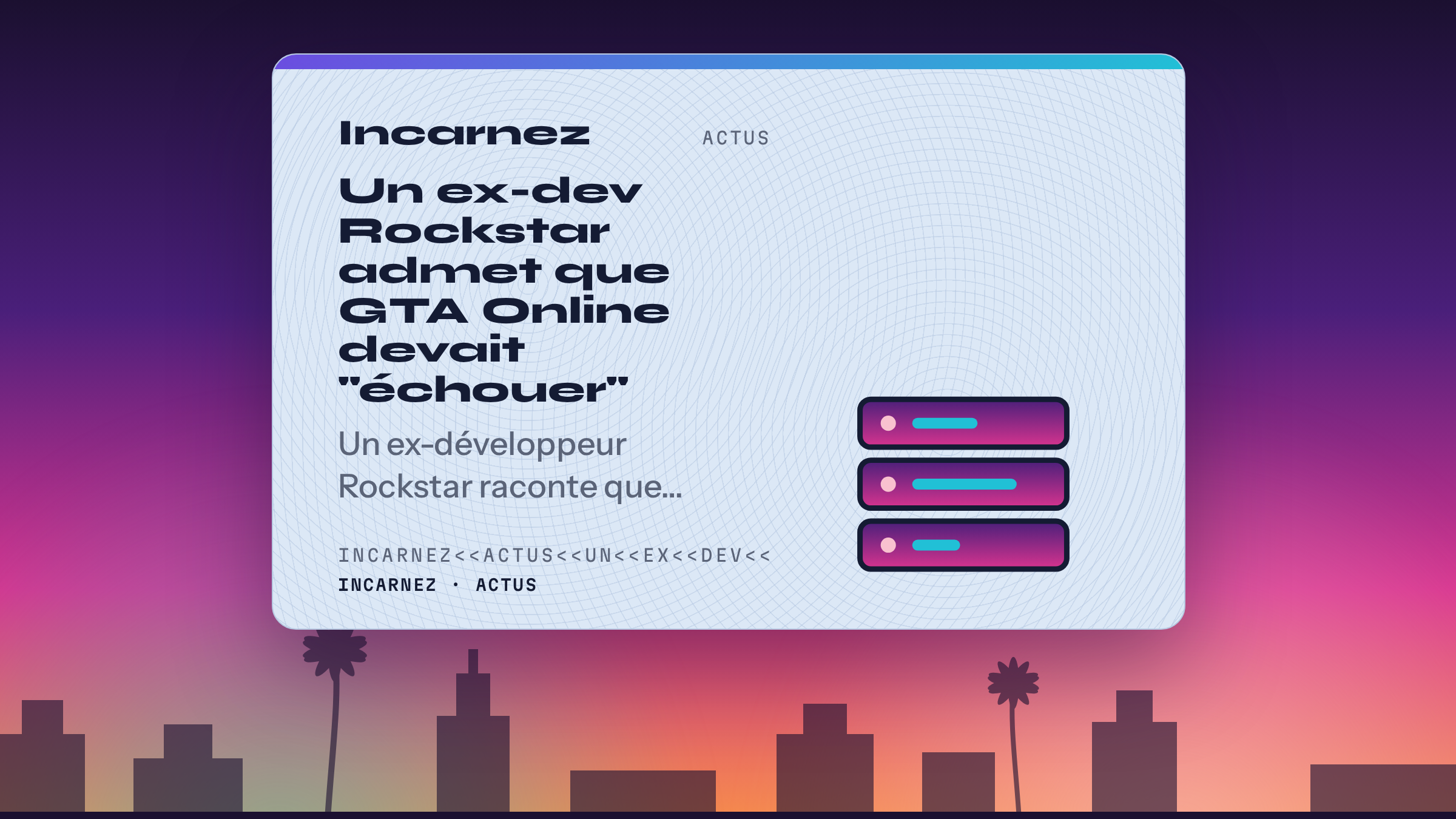 Carte Incarnez : Un ex-dev Rockstar admet que GTA Online devait "échouer"